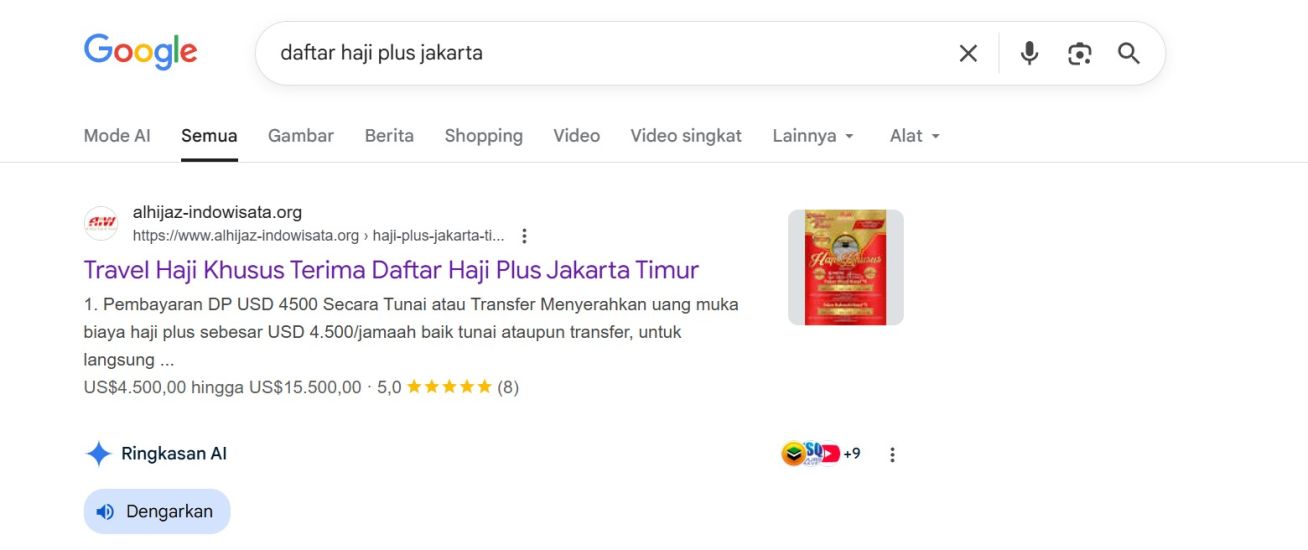 daftar haji plus jakarta
